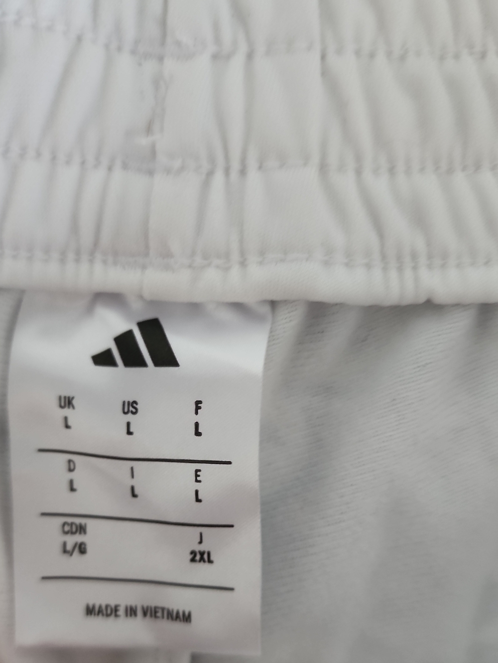 Adidas Size LargevWhite Track Pants with Black Stripes - Athletic Bottoms - Picture 3 of 7